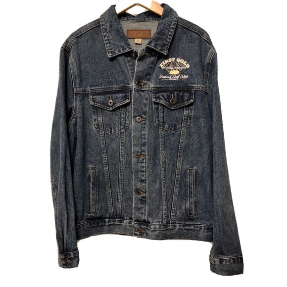 Deadwood 1st Gold ,Port Authority Denim jacket ,unisex size large - Picture 3 of 6